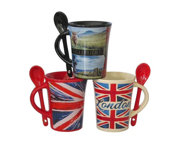 Landmark Illustration Printed Mug With Spoon manufacturers