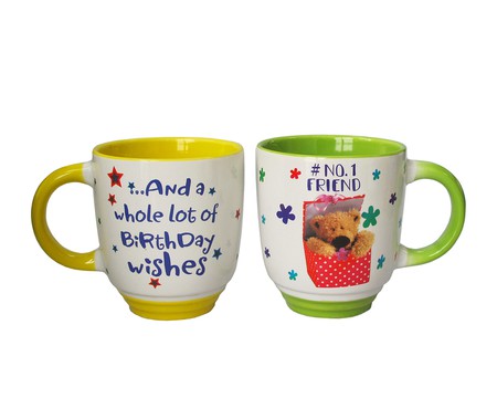 Ceramic Mug With Colorful Handle 2 Ceramic Mug With Colorful Handle 2